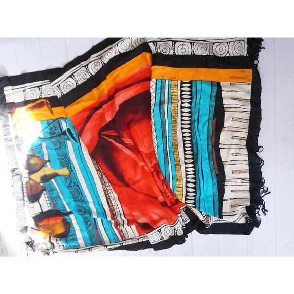 DANA XU 100% Merino Wool Shawl Wrap – Large Winter Pashmina Scarf Poncho - Picture 7 of 8